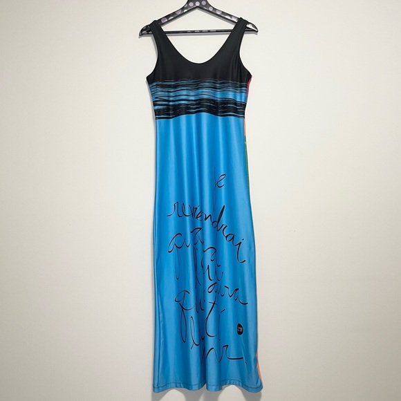 Volt Design Multicolour Abstract Artistic Design Maxi Dress Size Small - Picture 3 of 6